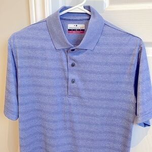 Grand Slam Mens Striped Golf Polo Shirt -S